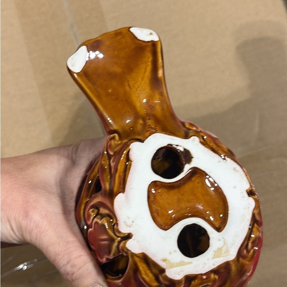 One vintage Ceramic Bird Decorative Lantern/ potpourri satchel holder - Red - Picture 5 of 6